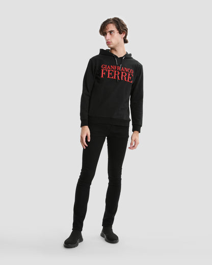 Contrast Toned GF Printed Hoodie