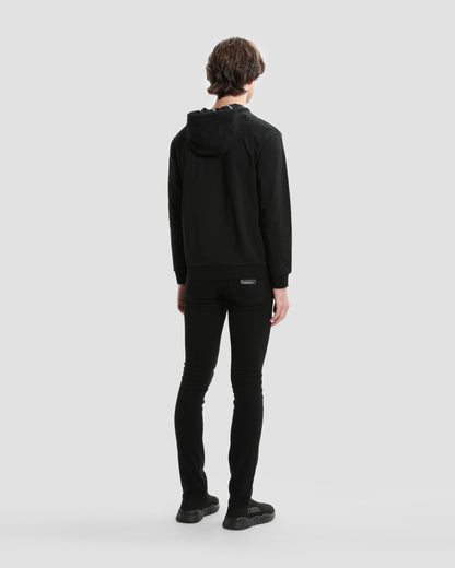 Contrast Toned GF Printed Hoodie