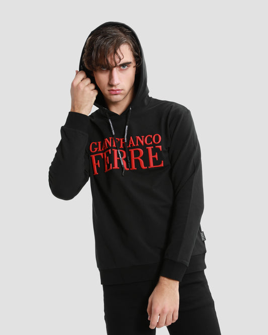Contrast Toned GF Printed Hoodie