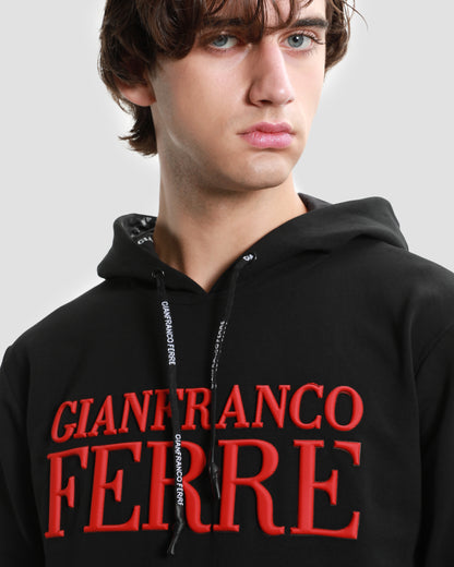 Contrast Toned GF Printed Hoodie