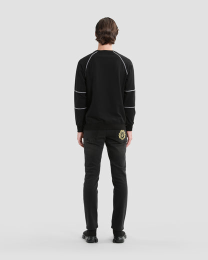 Contrast Stitchings Sweatshirt