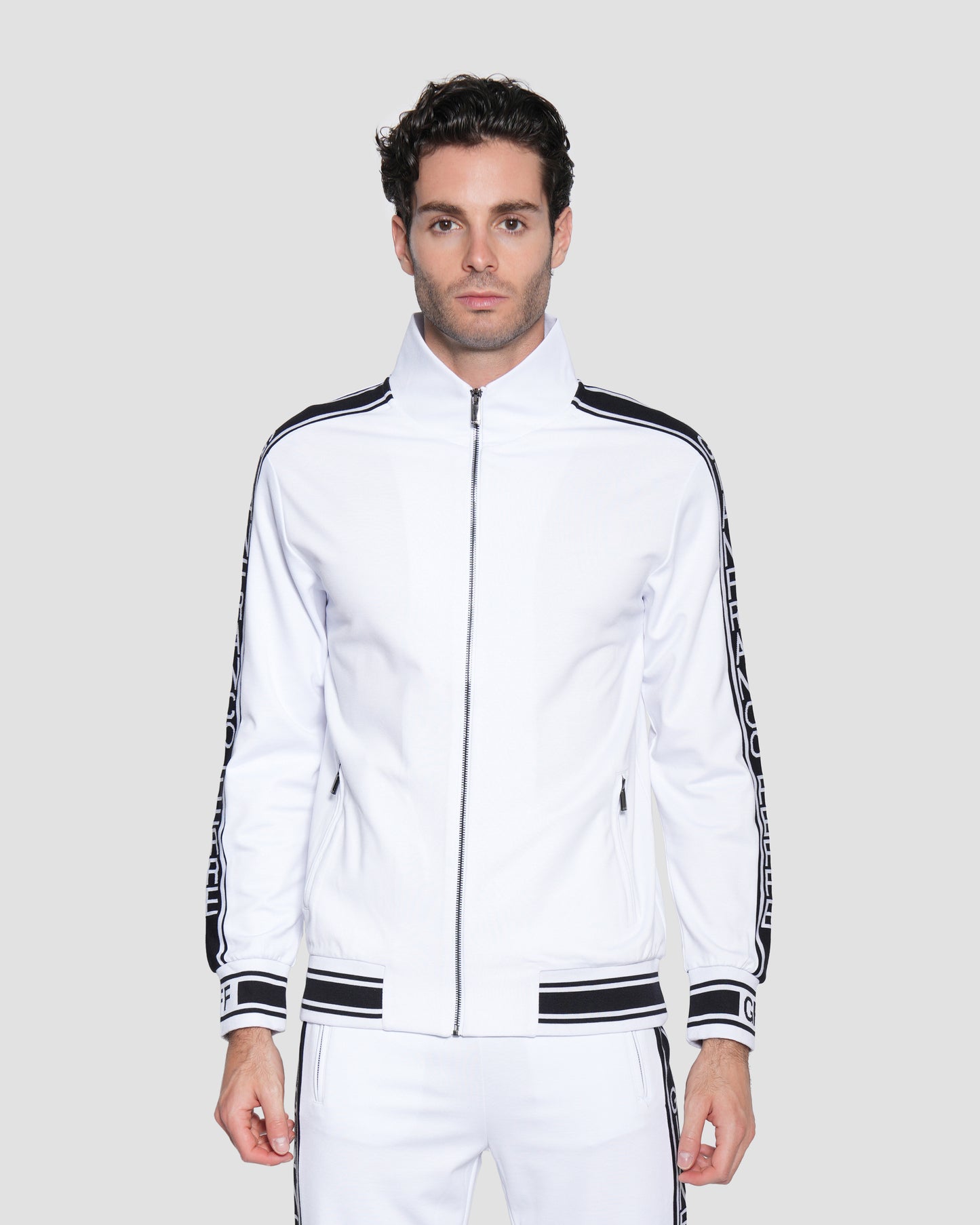 Contrast Logo Taping Tracksuit Jacket