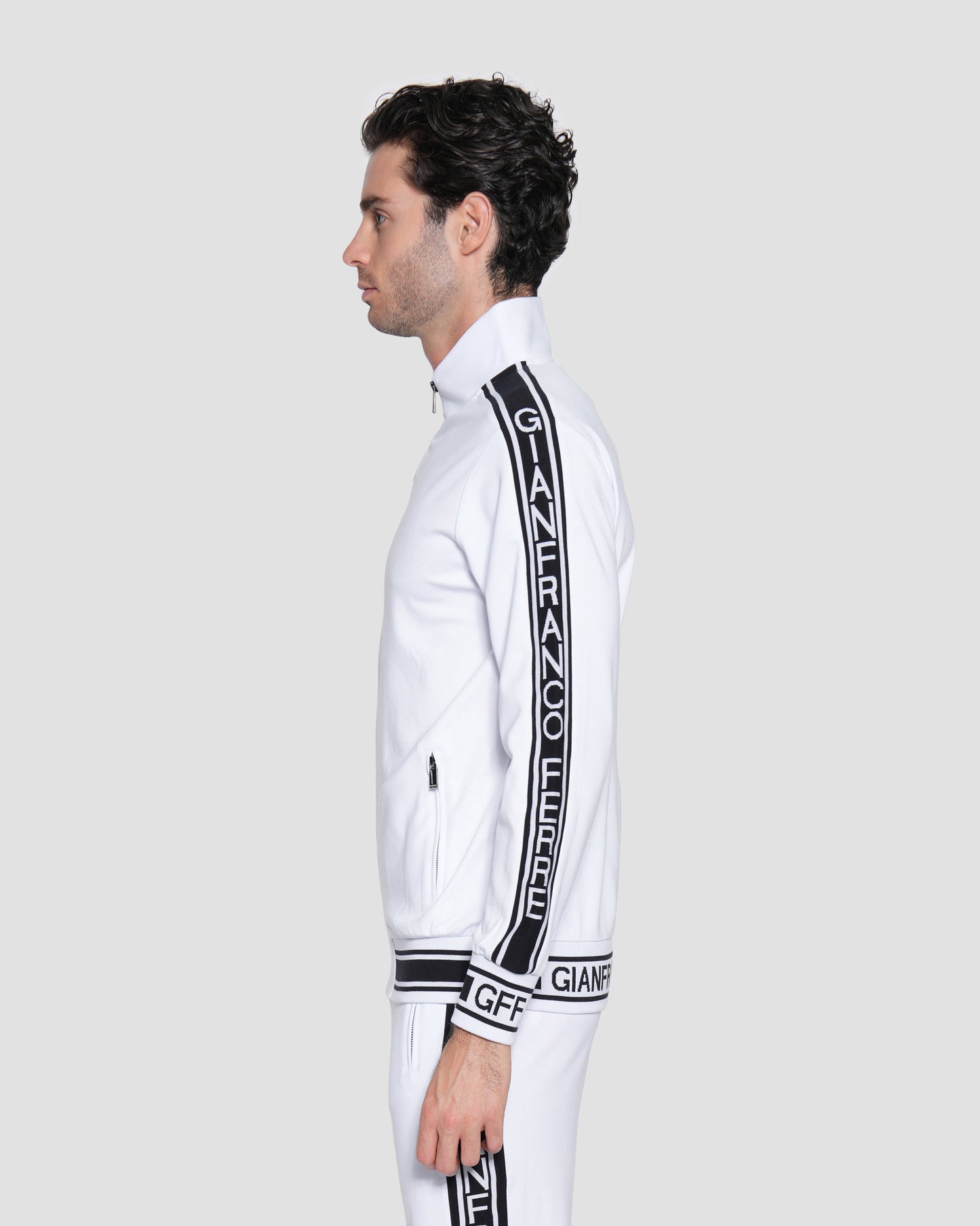 Contrast Logo Taping Tracksuit Jacket