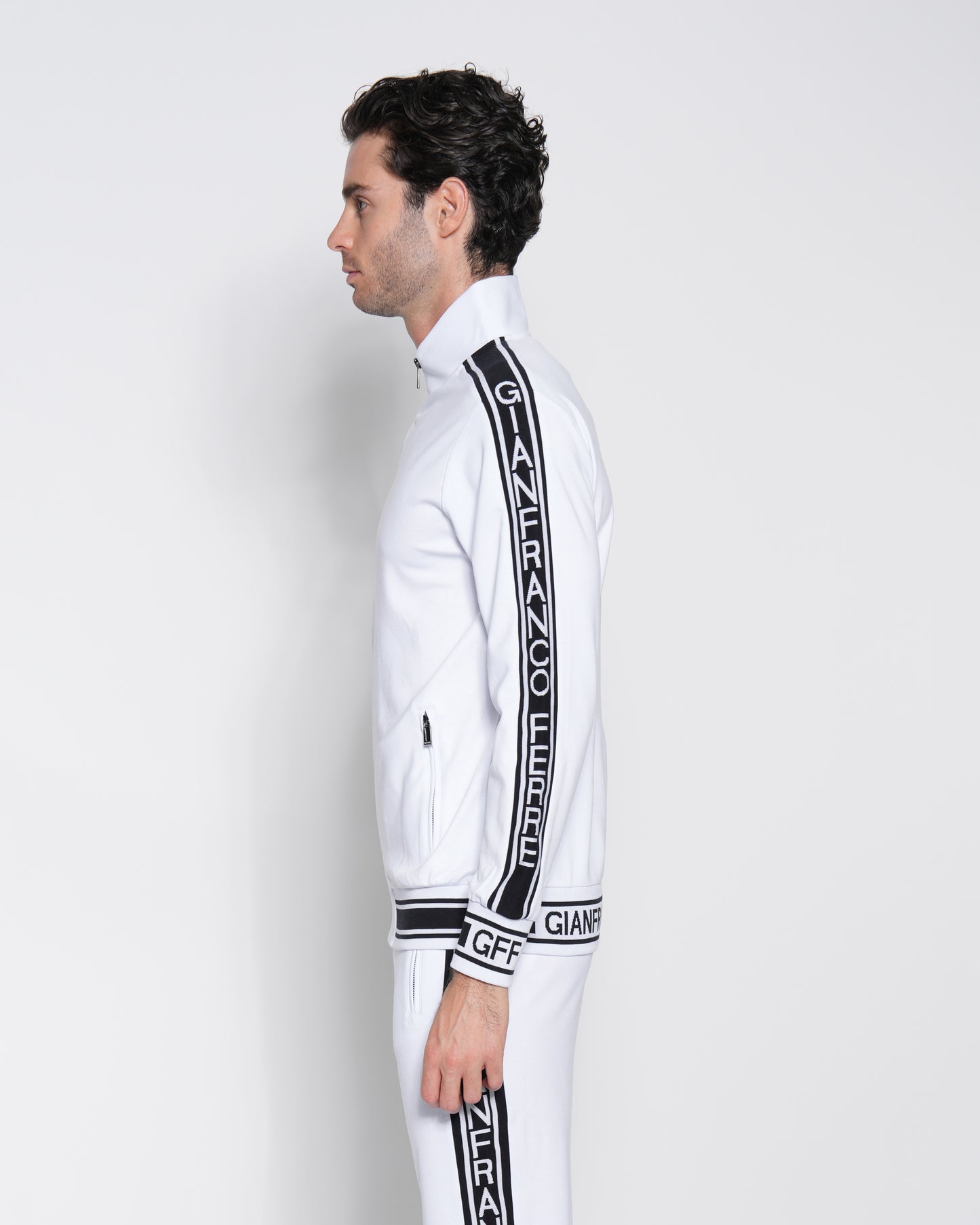 Contrast Logo Taping Tracksuit Jacket