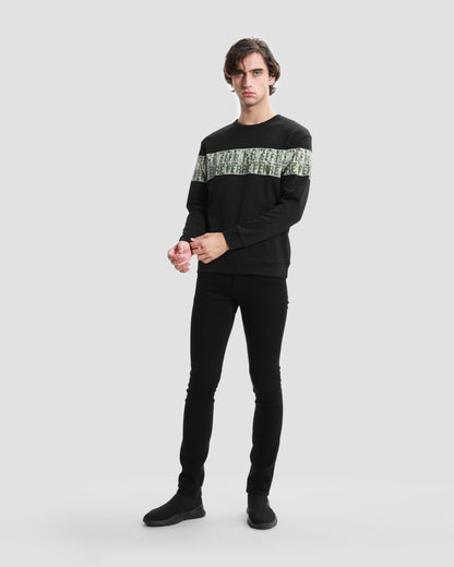 Camo Detailed Branding Sweatshirt
