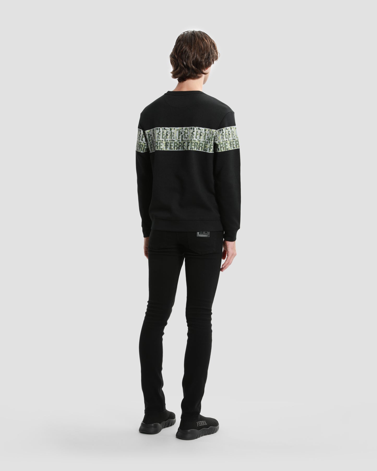 Camo Detailed Branding Sweatshirt