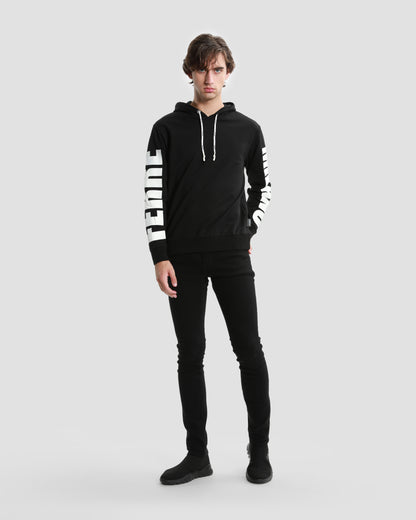 Printed Sleeve Hoodie