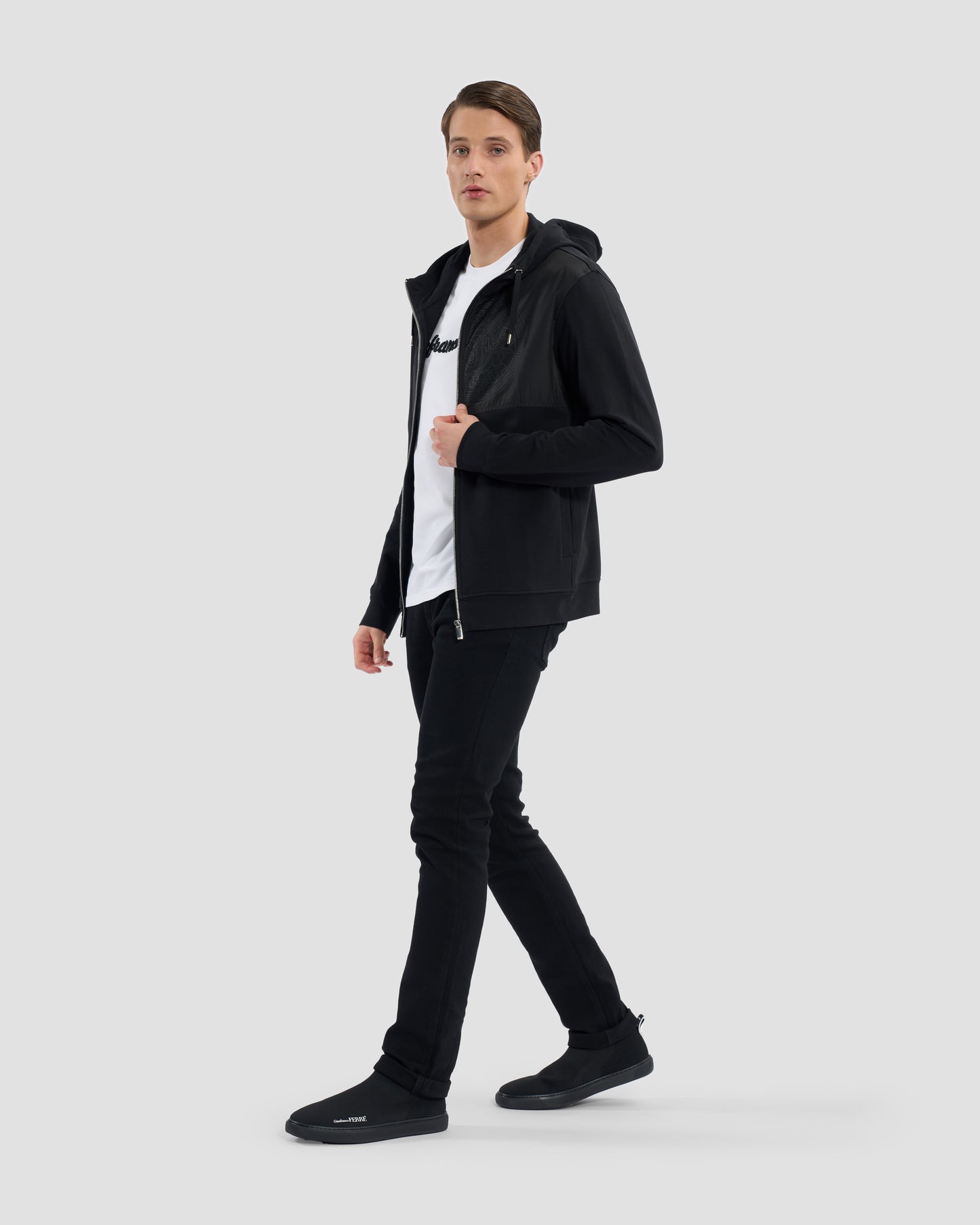 Imperial Logo Detailed Hoodie Jacket
