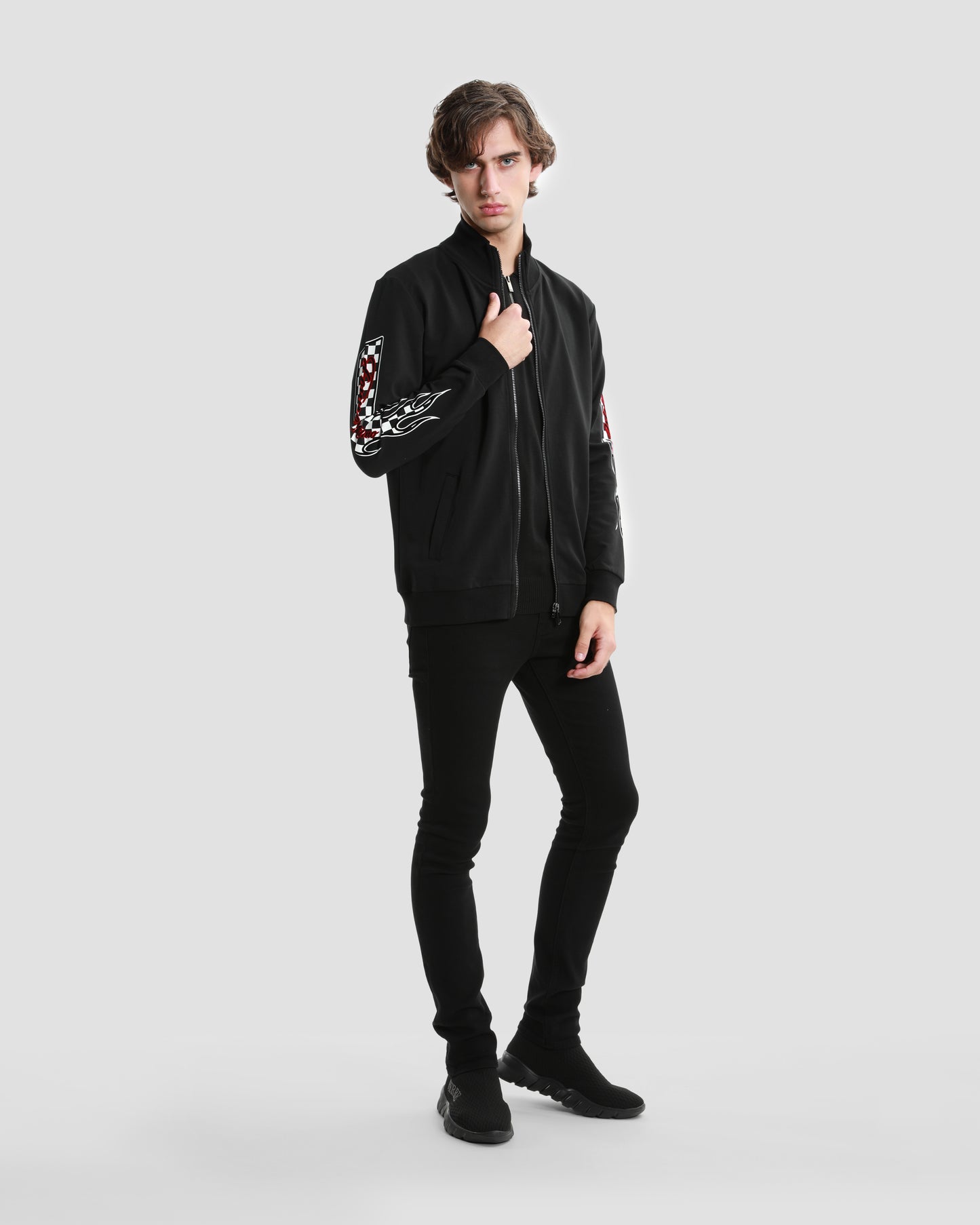Printed Sleeve Tracksuit Jacket