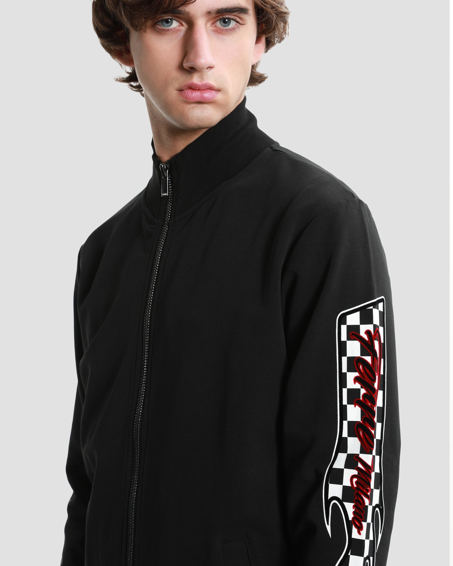 Printed Sleeve Tracksuit Jacket