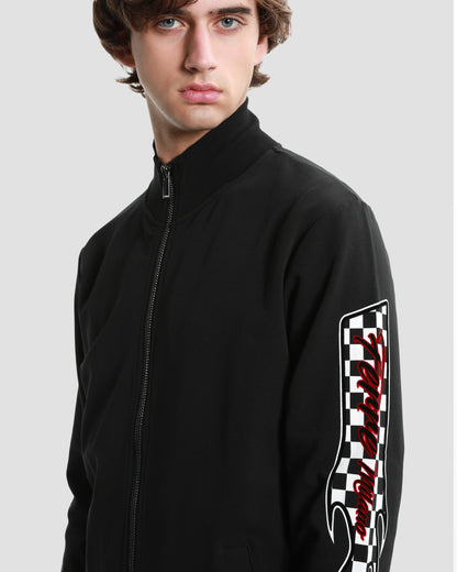 Printed Sleeve Tracksuit Jacket
