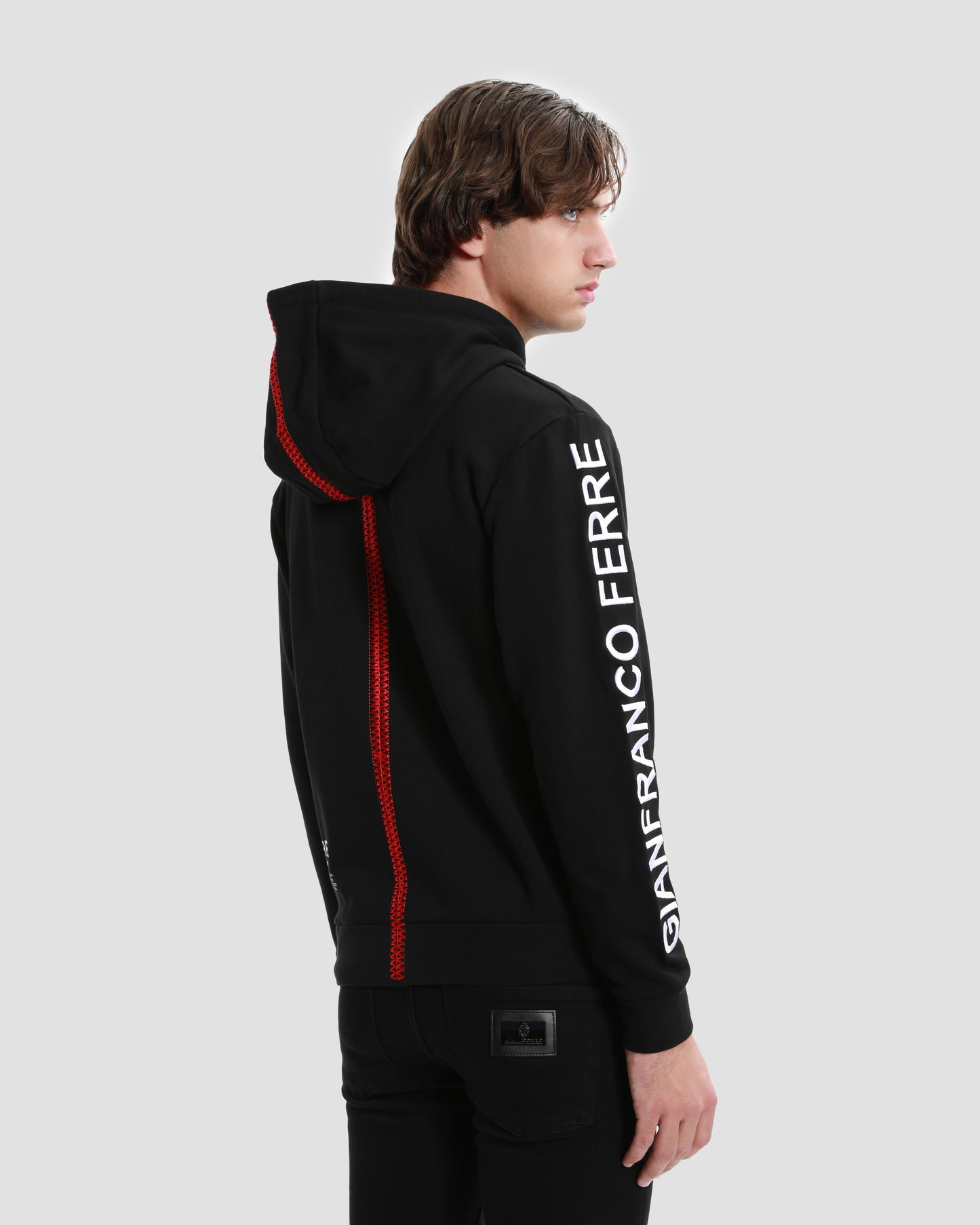 Two-tone Stitched Hoodie