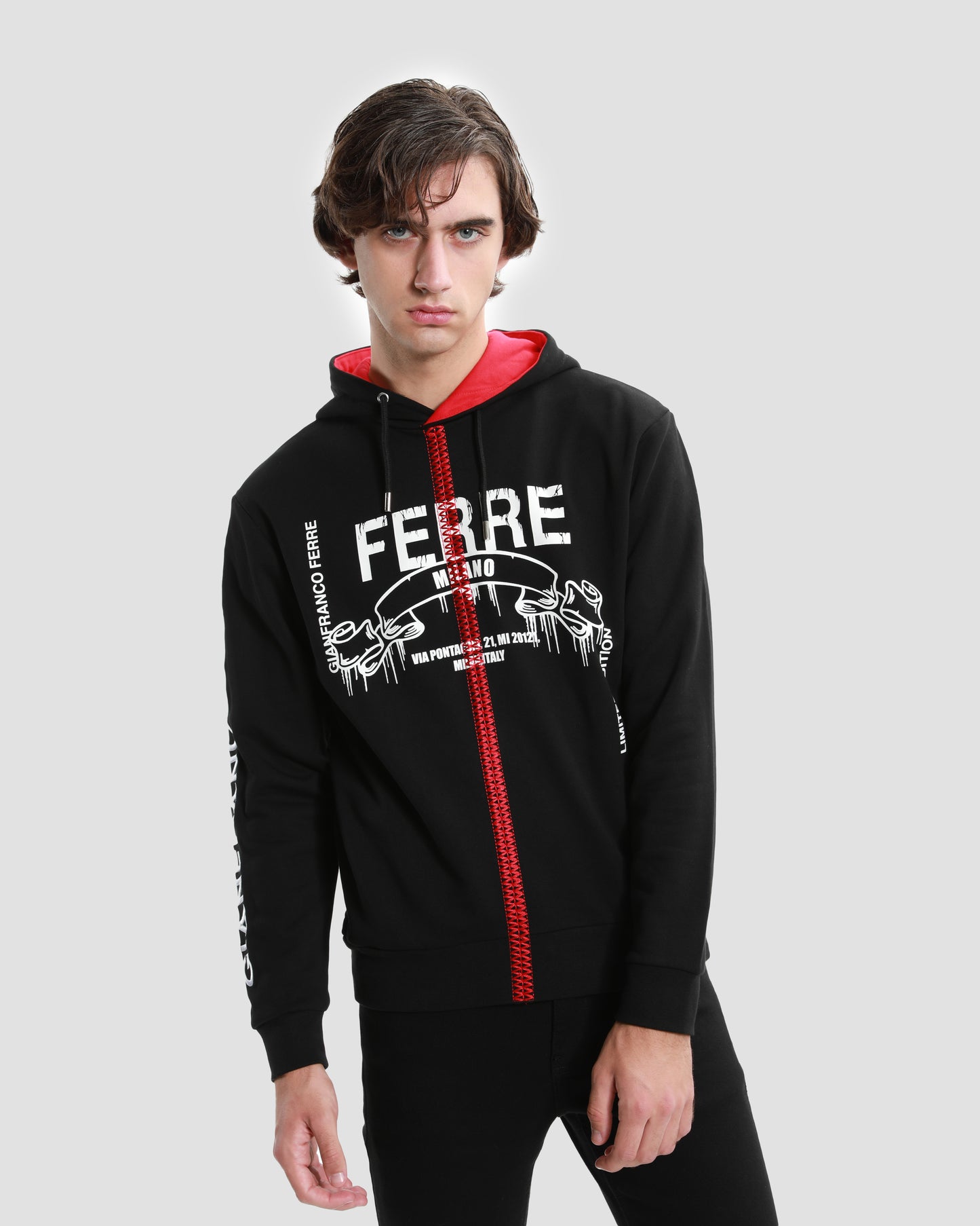 Two-tone Stitched Hoodie