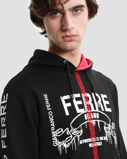 Two-tone Stitched Hoodie