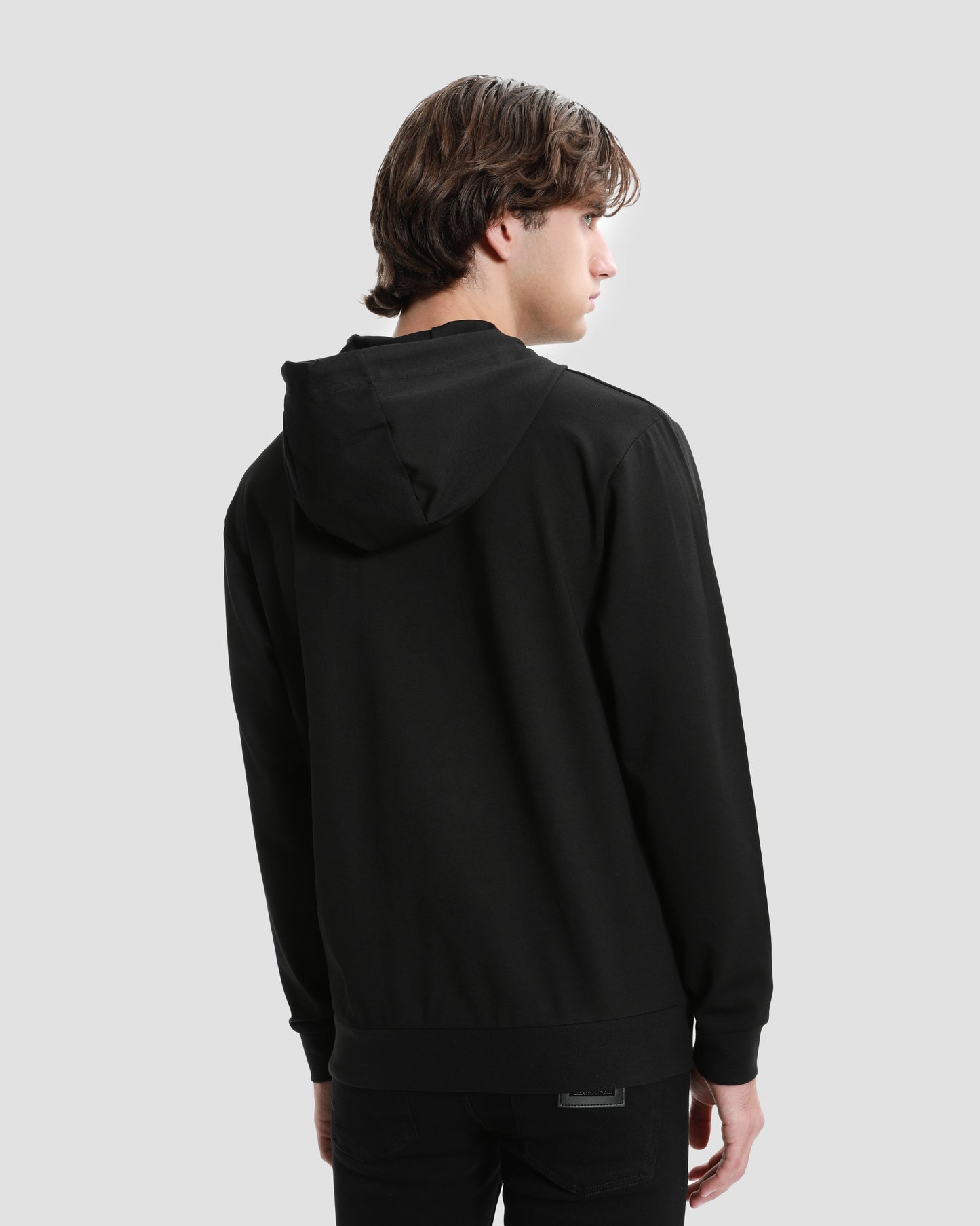 Rubber Brand Patched Hoodie