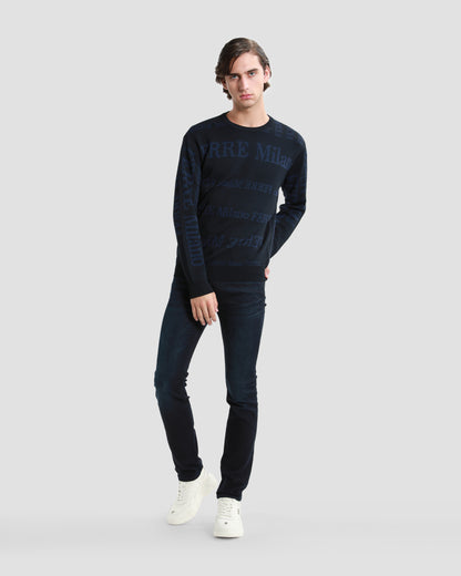 All-Over Branding Knitted Sweater