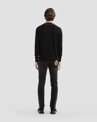 Logo Taper Shoulders Sweater