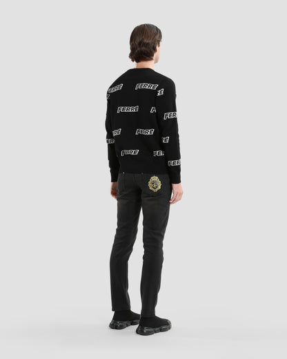 All-over Branding Sweater