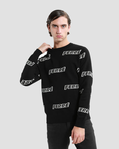 All-over Branding Sweater