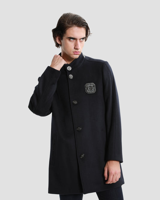Two-Fastened Embroidered Coat