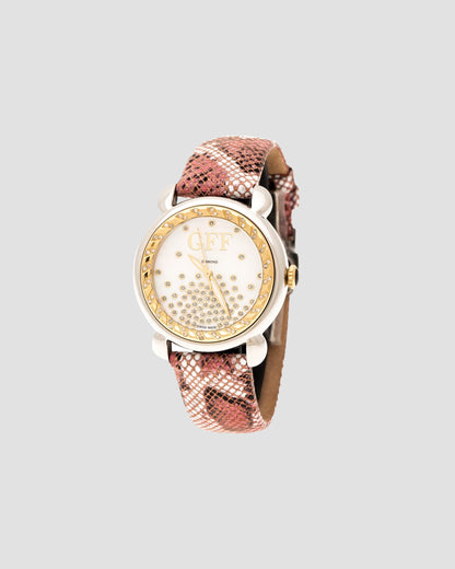 GFF Serpent Leather Strap Watch