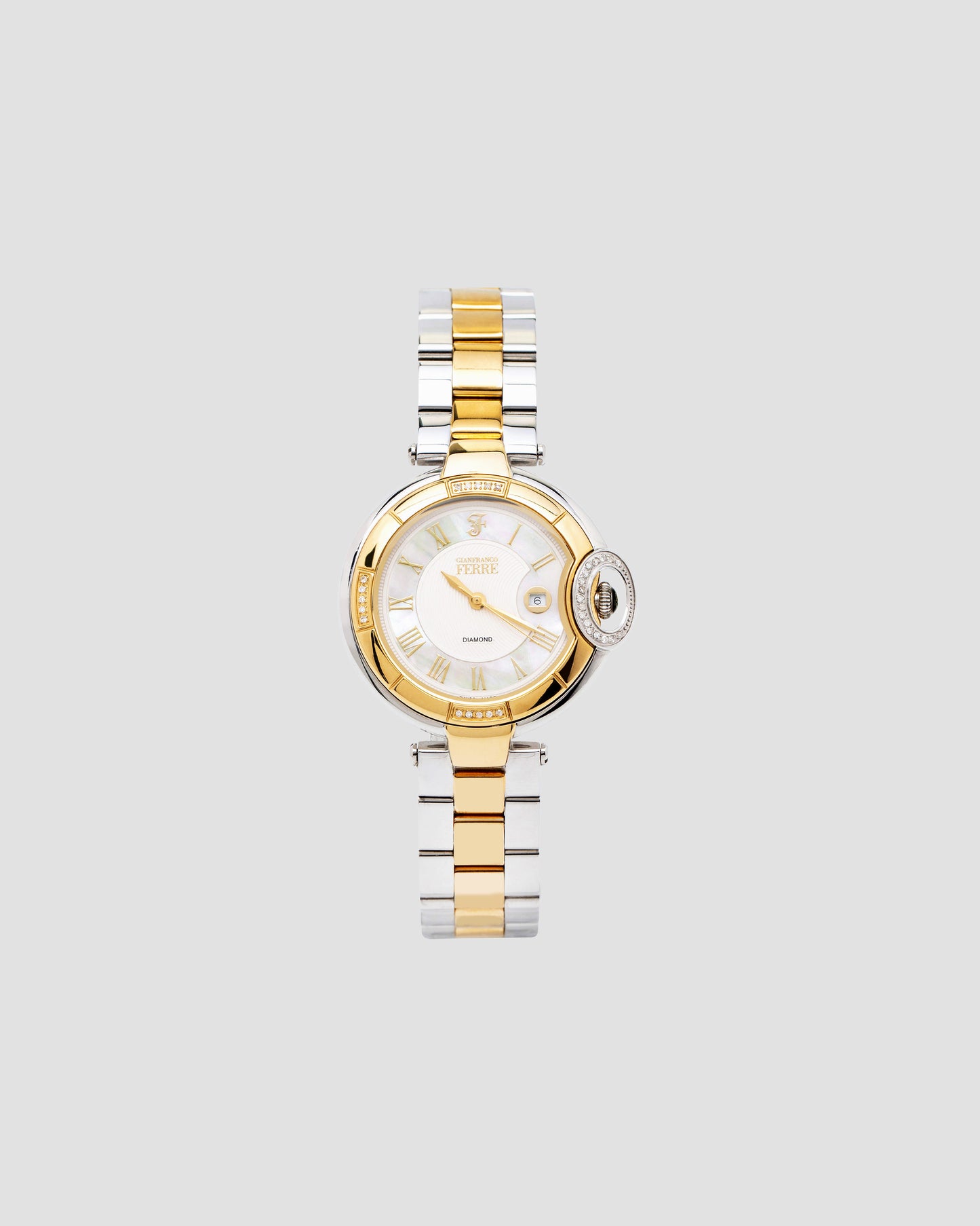 Gianfranco Ferre Two Tone Bracelet Watch