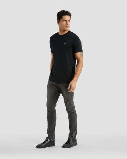 Metal Logo Patched Chest T-Shirt
