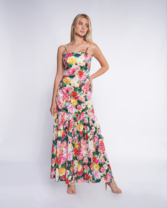 Floral Print Maxi Dress