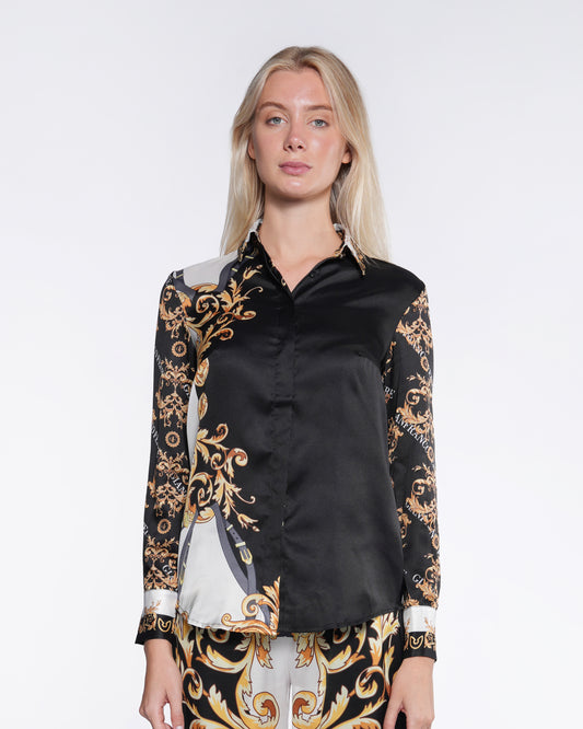Contrasted Baroque Shirt