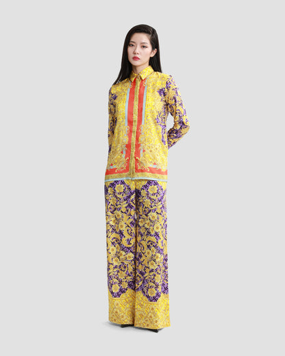 Geometric Baroque Print Shirt