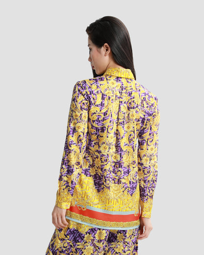 Geometric Baroque Print Shirt