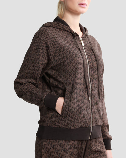 Brown Tracksuit with hoodie