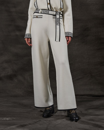 Ferre Contrast-Trim Knit Set