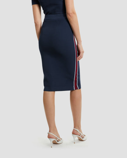 Tapered Knit Pencil Skirt