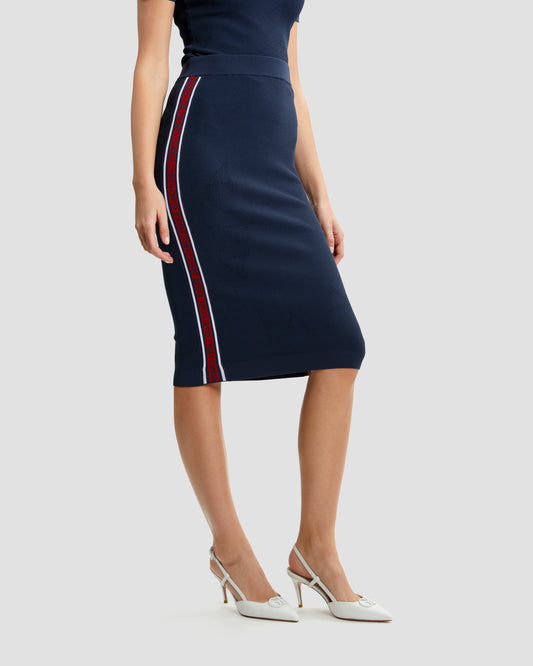 Tapered Knit Pencil Skirt