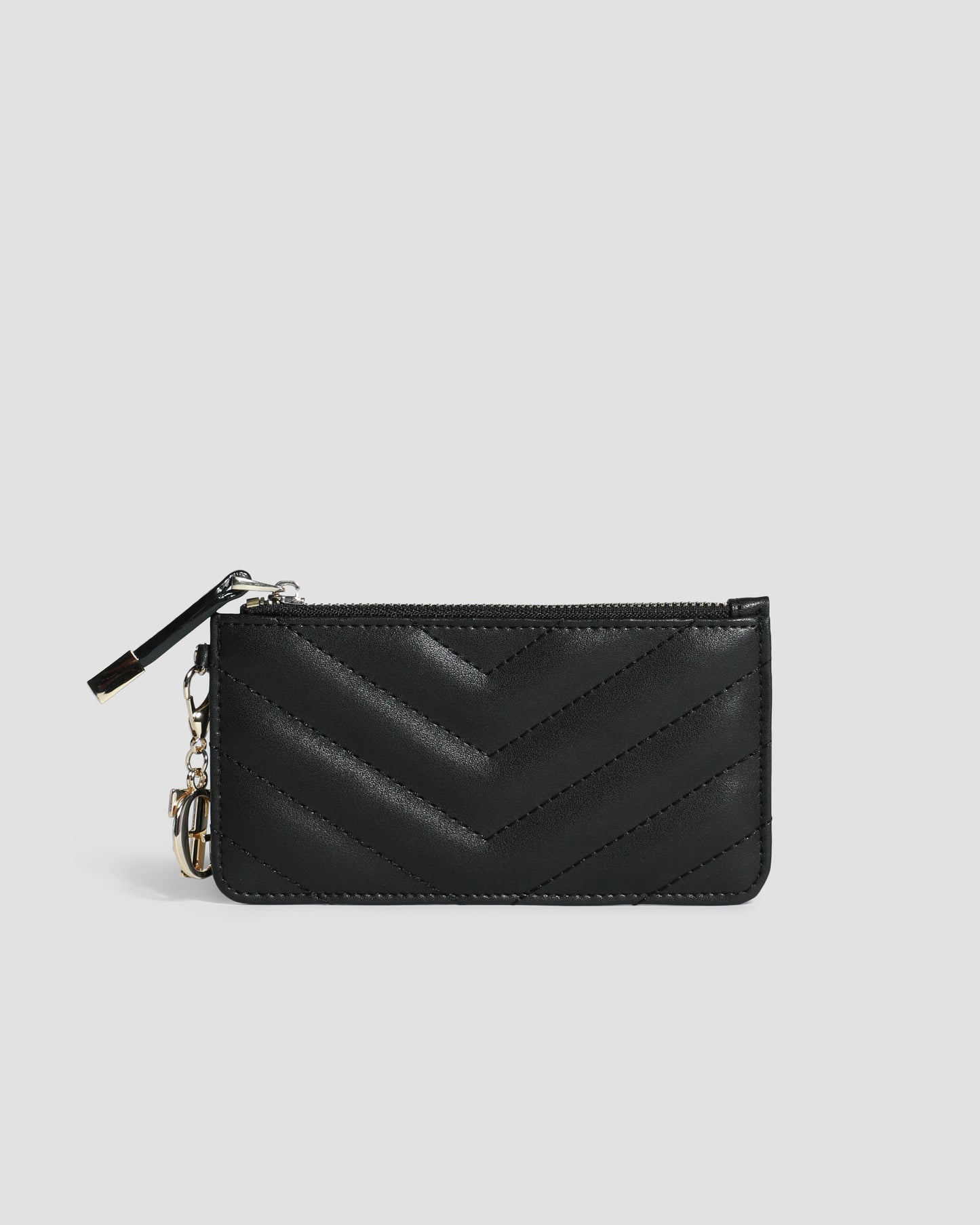 Quilted Half Zip Wallet