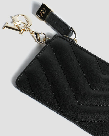 Quilted Half Zip Wallet