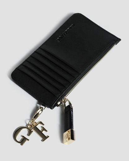 Quilted Half Zip Wallet