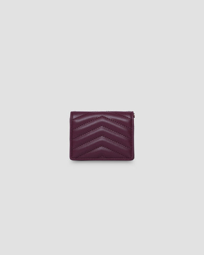 Quilted Mini Wallet with GF Charm