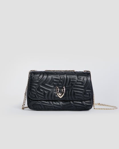 Embossed Convertible Crossbody Bag