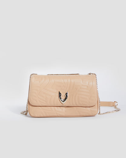 Embossed Convertible Crossbody Bag