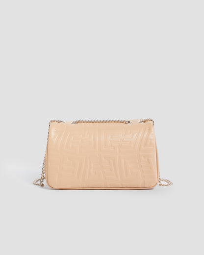 Embossed Convertible Crossbody Bag