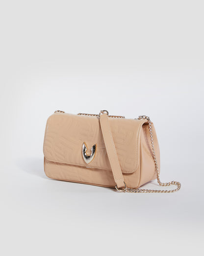 Embossed Convertible Crossbody Bag