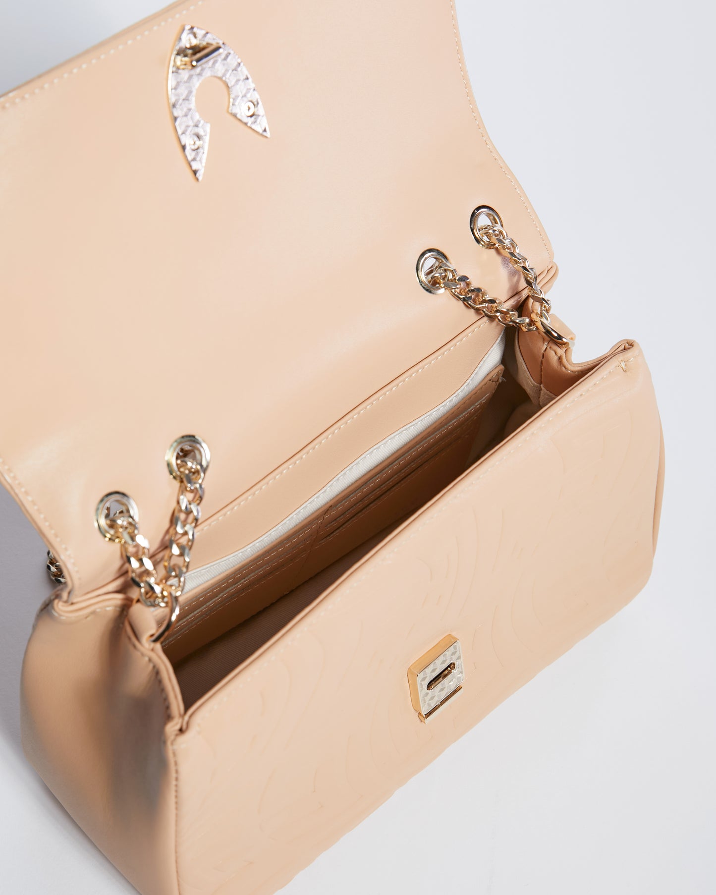 Embossed Convertible Crossbody Bag