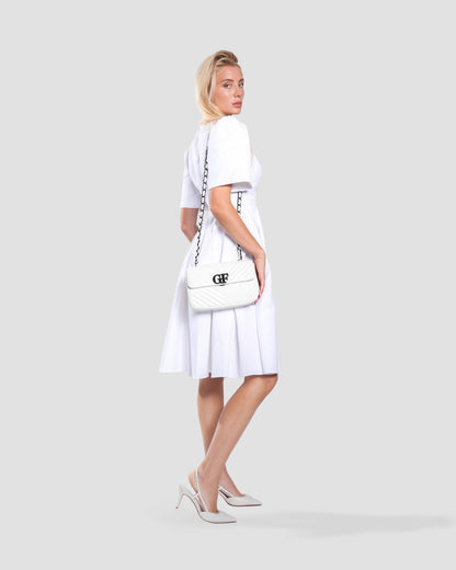 Logo Quilted Crossbody Bag