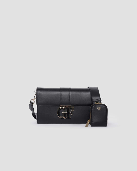 Logo Shoulder Bag with Coin Pouch