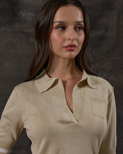 Ferre Knit Polo Top