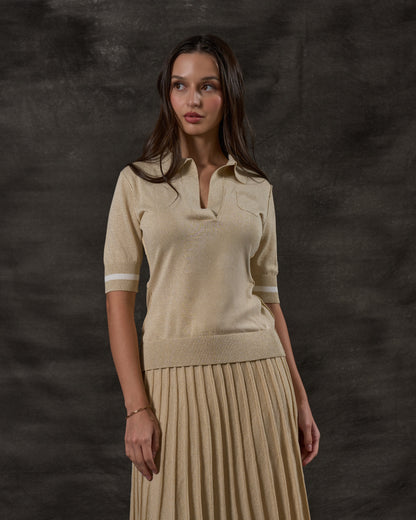 Ferre Knit Polo Top