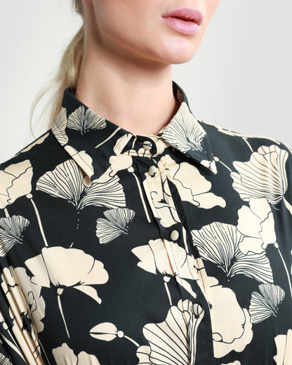 Poppy Floral Tie Top