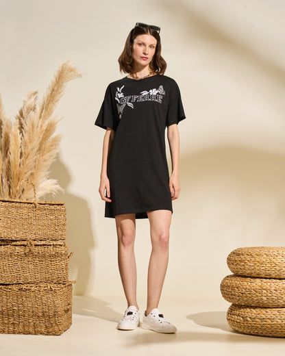 Logo Graphic Cotton T-Shirt Dress